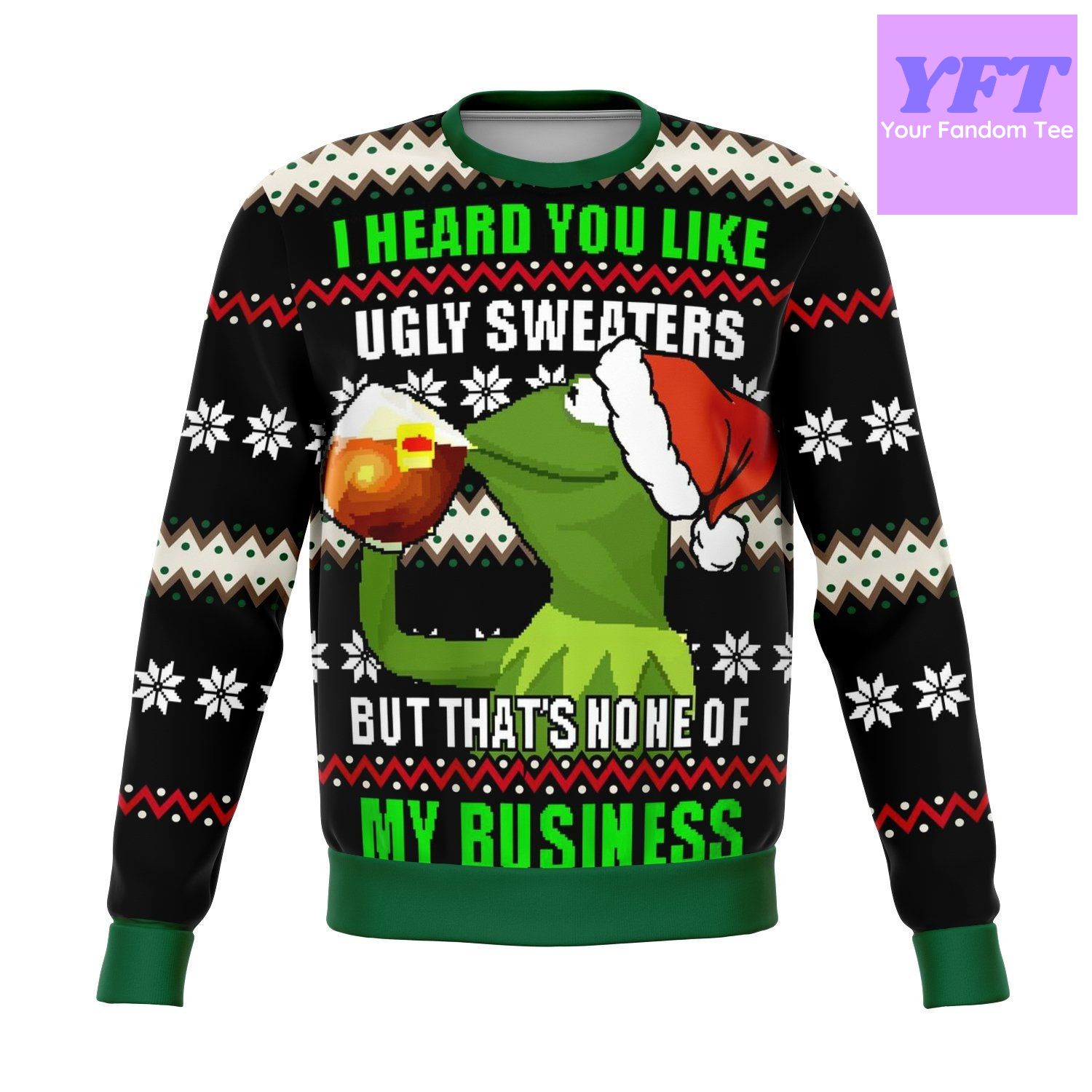None Of My Business 2022 Funny Meme 3d Ugly Christmas Sweater None Of My Business 2022 Funny Meme 3d Ugly Christmas Sweater