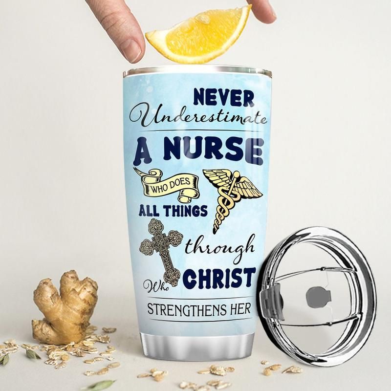 Nurse Faith Stainless Steel Cup 20 oz, Colorful Nurse Faith Stainless Steel Cup 20 oz, Colorful