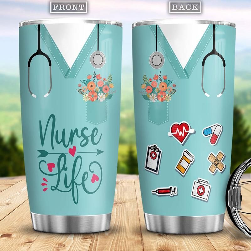 Nurse Shirt Pattern Stainless Steel Cup Nurse Shirt Pattern Stainless Steel Cup