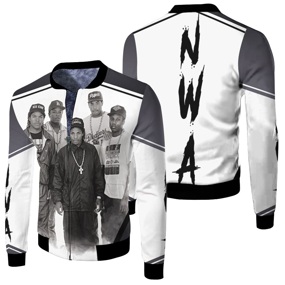 N.W.A Legend Rappers Fleece Bomber Jacket N.W.A Legend Rappers Fleece Bomber Jacket