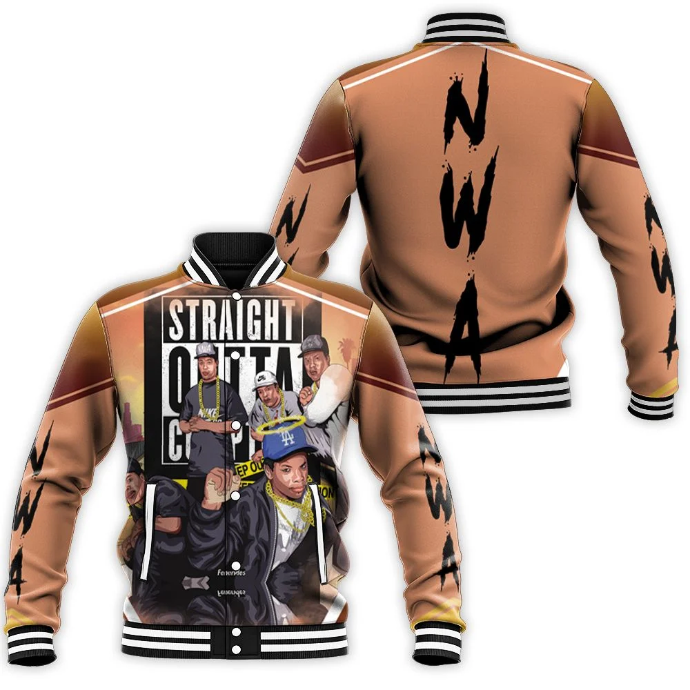 N.W.A Members Straight Outta Compton Baseball Jacket N.W.A Members Straight Outta Compton Baseball Jacket