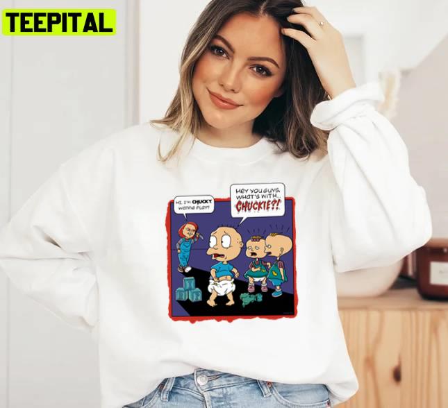 Oh Dear Chuckie Chucky Halloween Graphic Unisex Sweatshirt Oh Dear Chuckie Chucky Halloween Graphic Unisex Sweatshirt