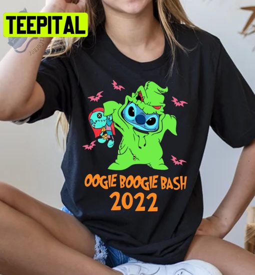 Oogie Boogie Bash 2022 Stitch HalloweenTrending Unisex Shirt
