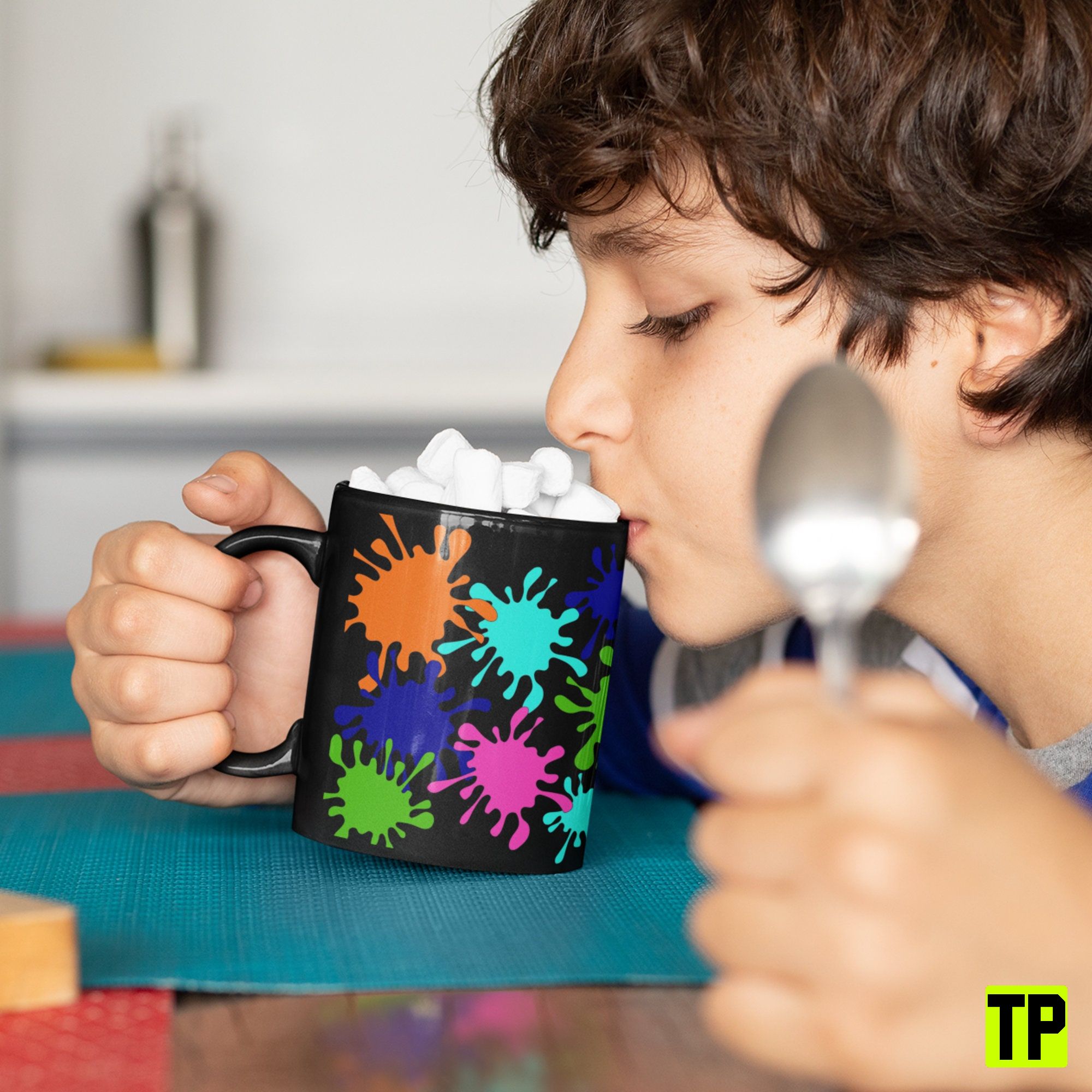 Paint Splatters Glossy Morning Coffee Mug Kids Mug Hot Chocolate Mug Unisex Shirt Paint Splatters Glossy Morning Coffee Mug Kids Mug Hot Chocolate Mug Unisex Shirt