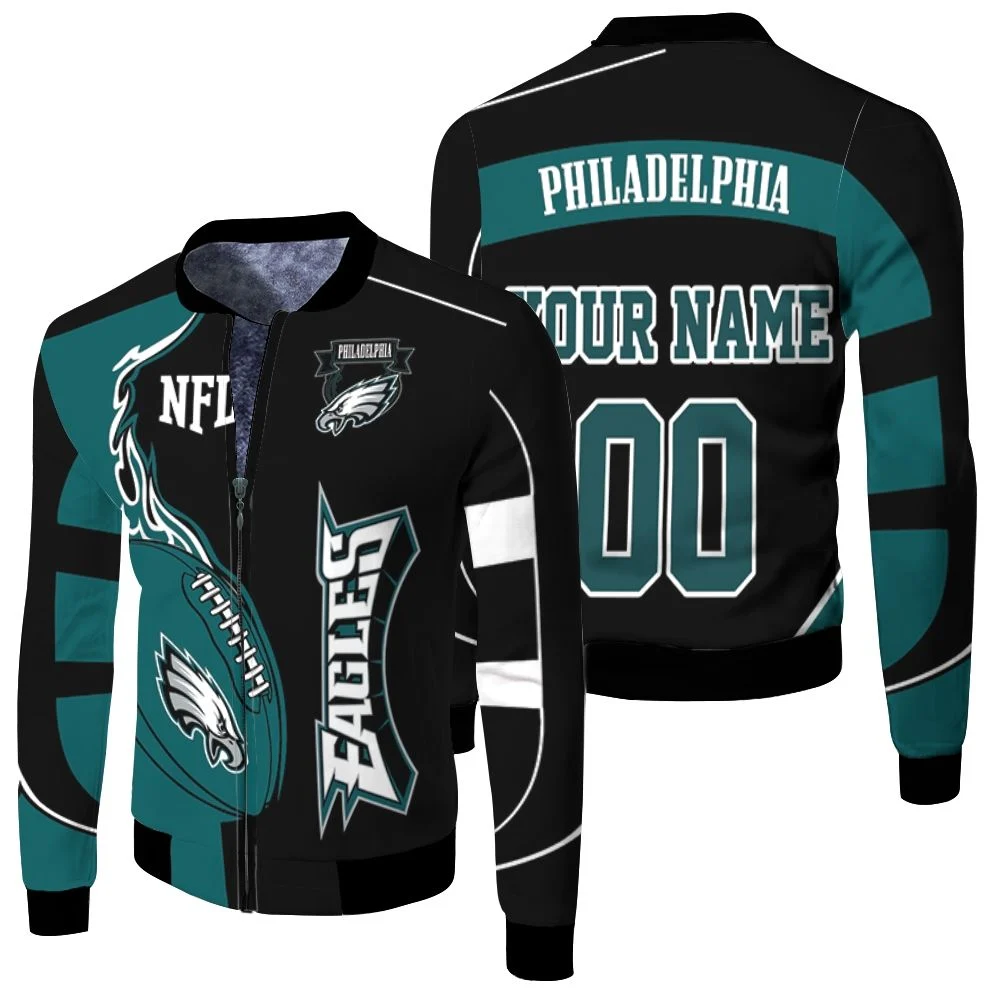 Philadelphia Eagles Nfl Lover Personalized Fleece Bomber Jacket Philadelphia Eagles Nfl Lover Personalized Fleece Bomber Jacket