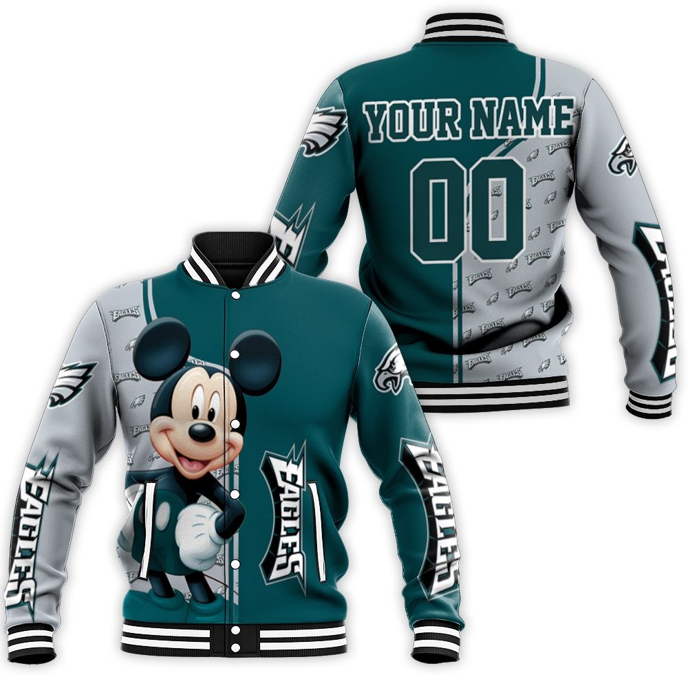 Philadelphia Eagles Personalized Baseball Jacket Philadelphia Eagles Personalized Baseball Jacket