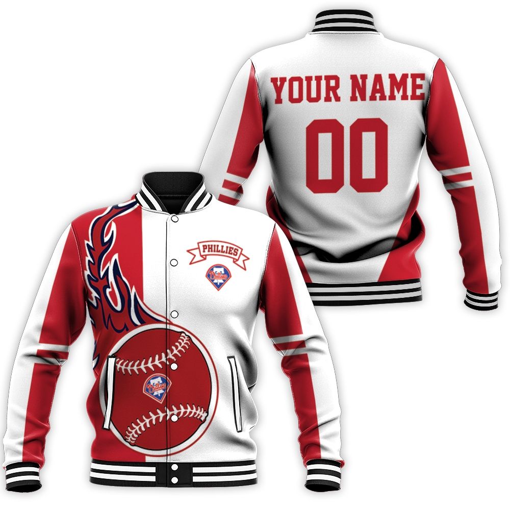 Philadelphia Phillies 3d Personalized Baseball Jacket Philadelphia Phillies 3d Personalized Baseball Jacket