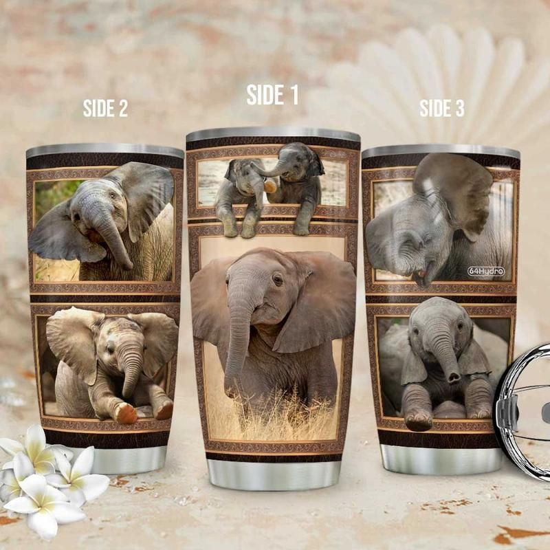 Picture Elephant Stainless Steel Cup Picture Elephant Stainless Steel Cup