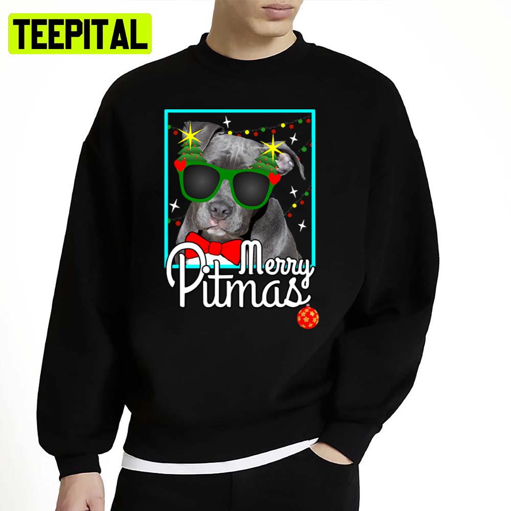 Pitbull Funny Pit Bull Dog Christmas Unisex Sweatshirt Pitbull Funny Pit Bull Dog Christmas Unisex Sweatshirt