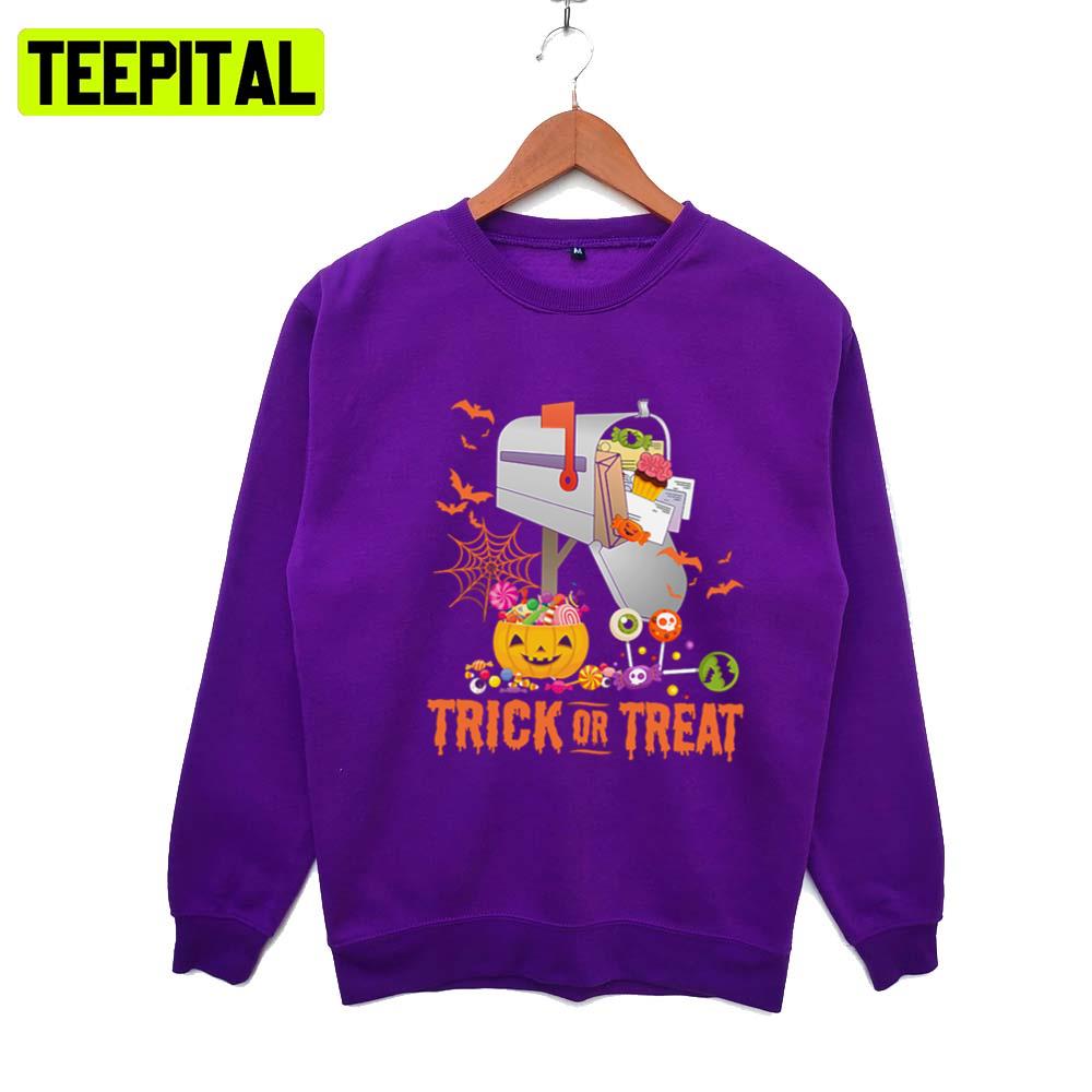 Postal Design Trick Or Treat Halloween Hoodie Postal Design Trick Or Treat Halloween Hoodie