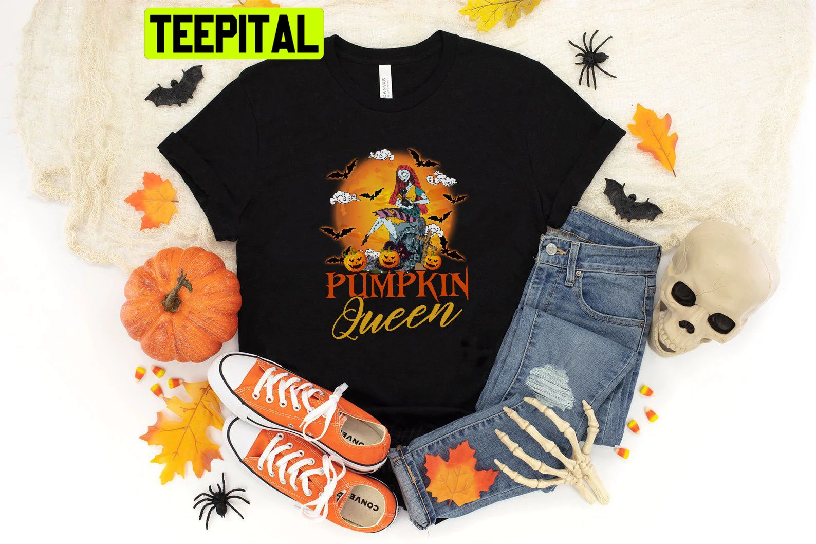 Pumpkin Queen Sally Nightmare Before Christmas Halloween Trending Unisex Shirt Pumpkin Queen Sally Nightmare Before Christmas Halloween Trending Unisex Shirt