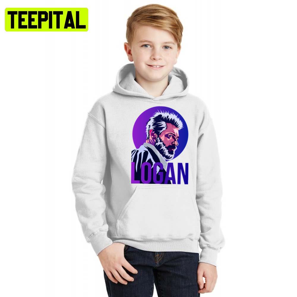 Purple Art Hugh Jackman As Logan Hoodie Purple Art Hugh Jackman As Logan Hoodie