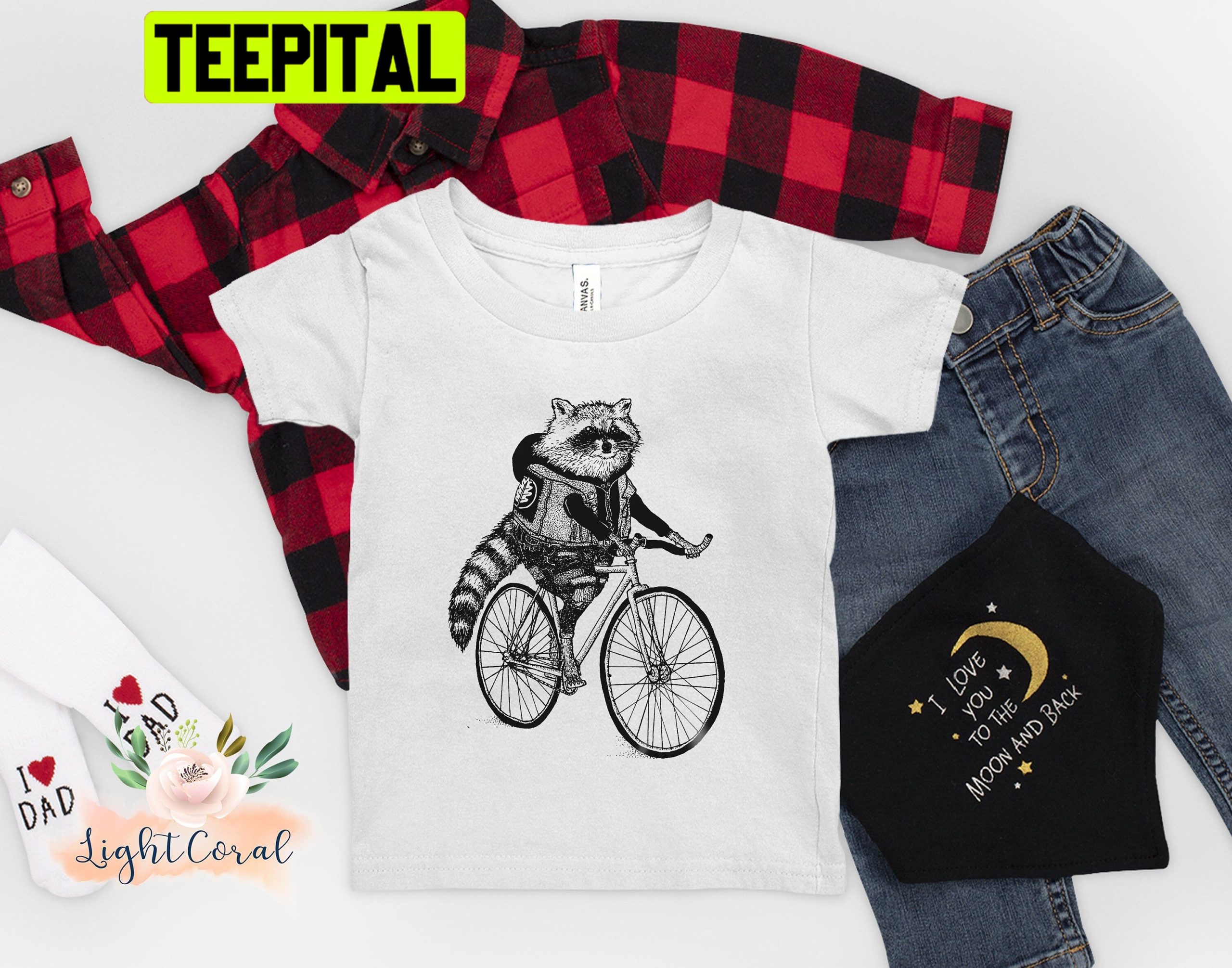 Raccoon Riding Bicycle Funny Raccoon Trending Unisex Shirt Raccoon Riding Bicycle Funny Raccoon Trending Unisex Shirt