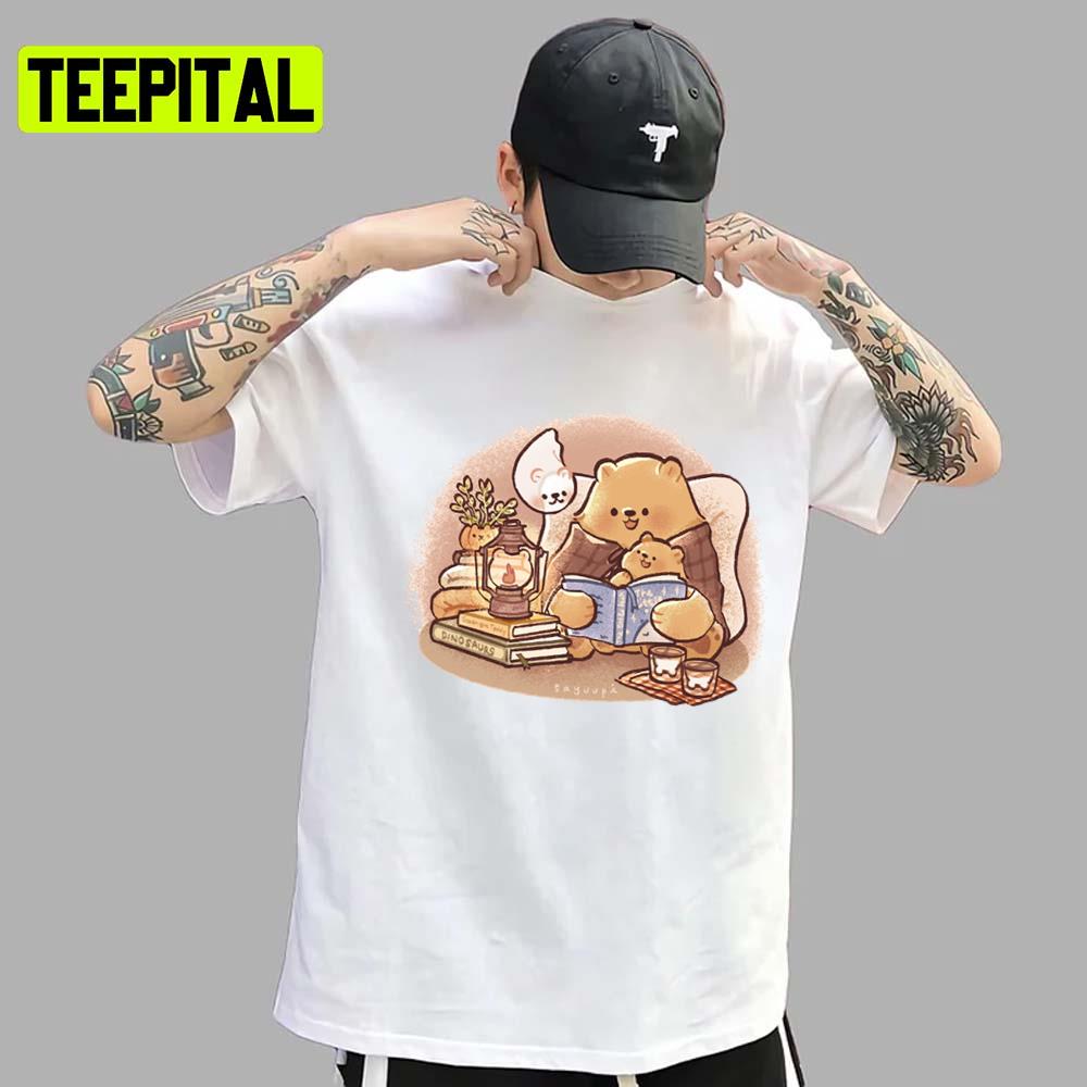 Reading In The Night Brambly Hedge Unisex T-Shirt Reading In The Night Brambly Hedge Unisex T-Shirt