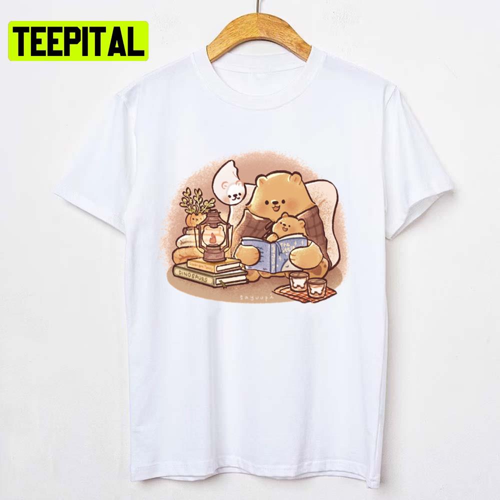 Reading In The Night Brambly Hedge Unisex T-Shirt Reading In The Night Brambly Hedge Unisex T-Shirt