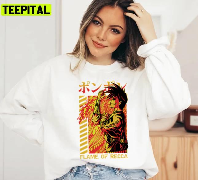 Recca Hanabishi Flame Of Recca Pimped Pixels Unisex Sweatshirt Recca Hanabishi Flame Of Recca Pimped Pixels Unisex Sweatshirt