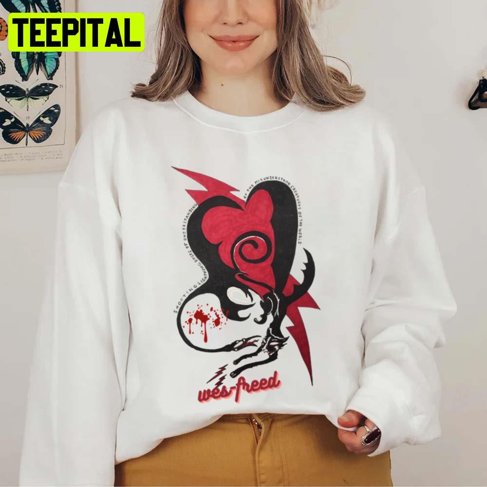 Red Heart Design Wes Freed Unisex Sweatshirt Red Heart Design Wes Freed Unisex Sweatshirt