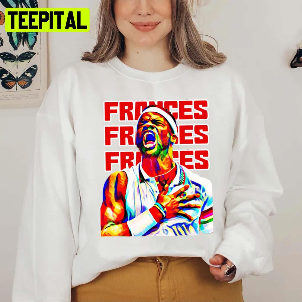 Red Text Frances Tiafoe Sports Tennis Unisex T-Shirt Red Text Frances Tiafoe Sports Tennis Unisex T-Shirt