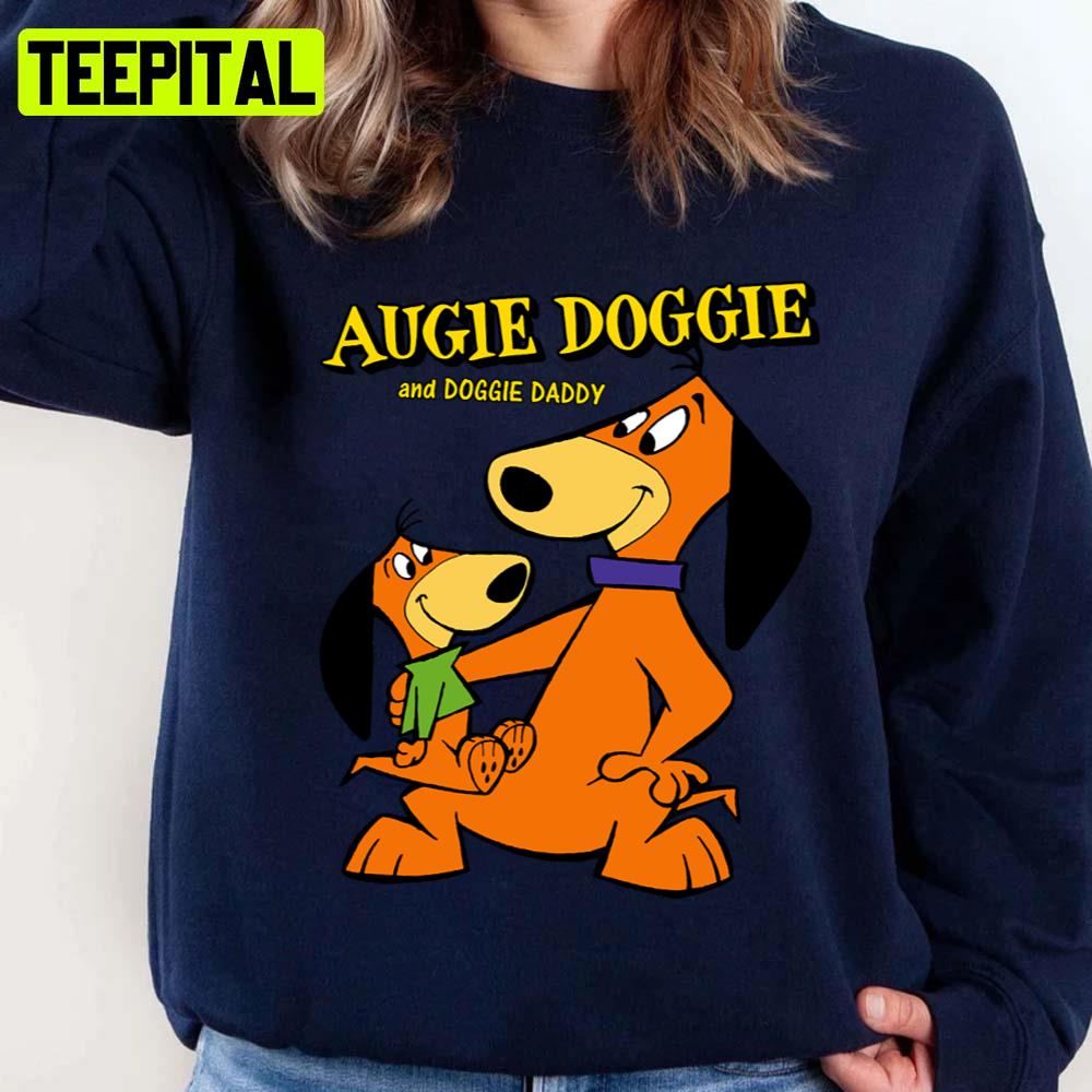 Retro 70s Cartoon Augie Doggie & Doggie Daddy Unisex Sweatshirt Retro 70s Cartoon Augie Doggie & Doggie Daddy Unisex Sweatshirt