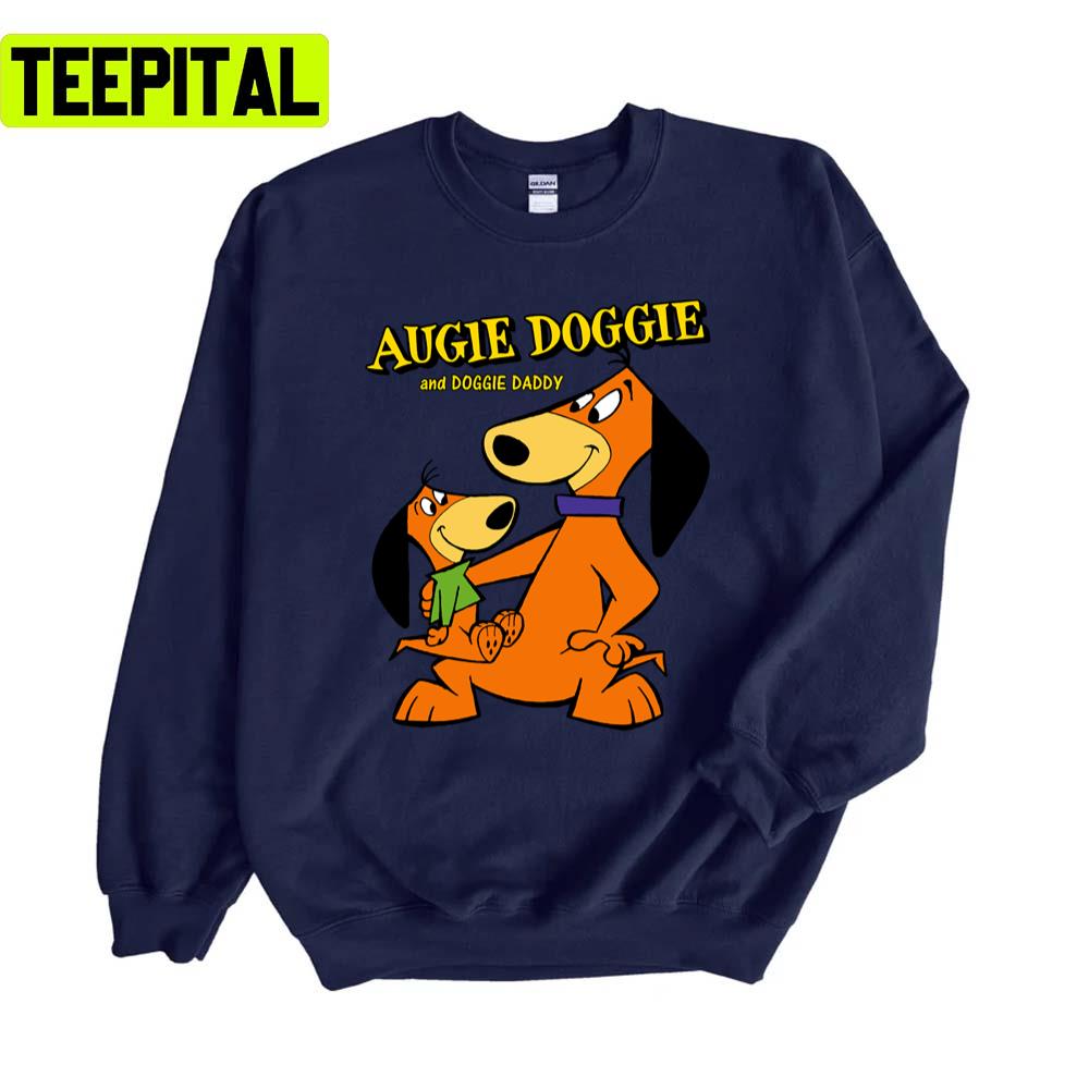 Retro 70s Cartoon Augie Doggie & Doggie Daddy Unisex Sweatshirt Retro 70s Cartoon Augie Doggie & Doggie Daddy Unisex Sweatshirt