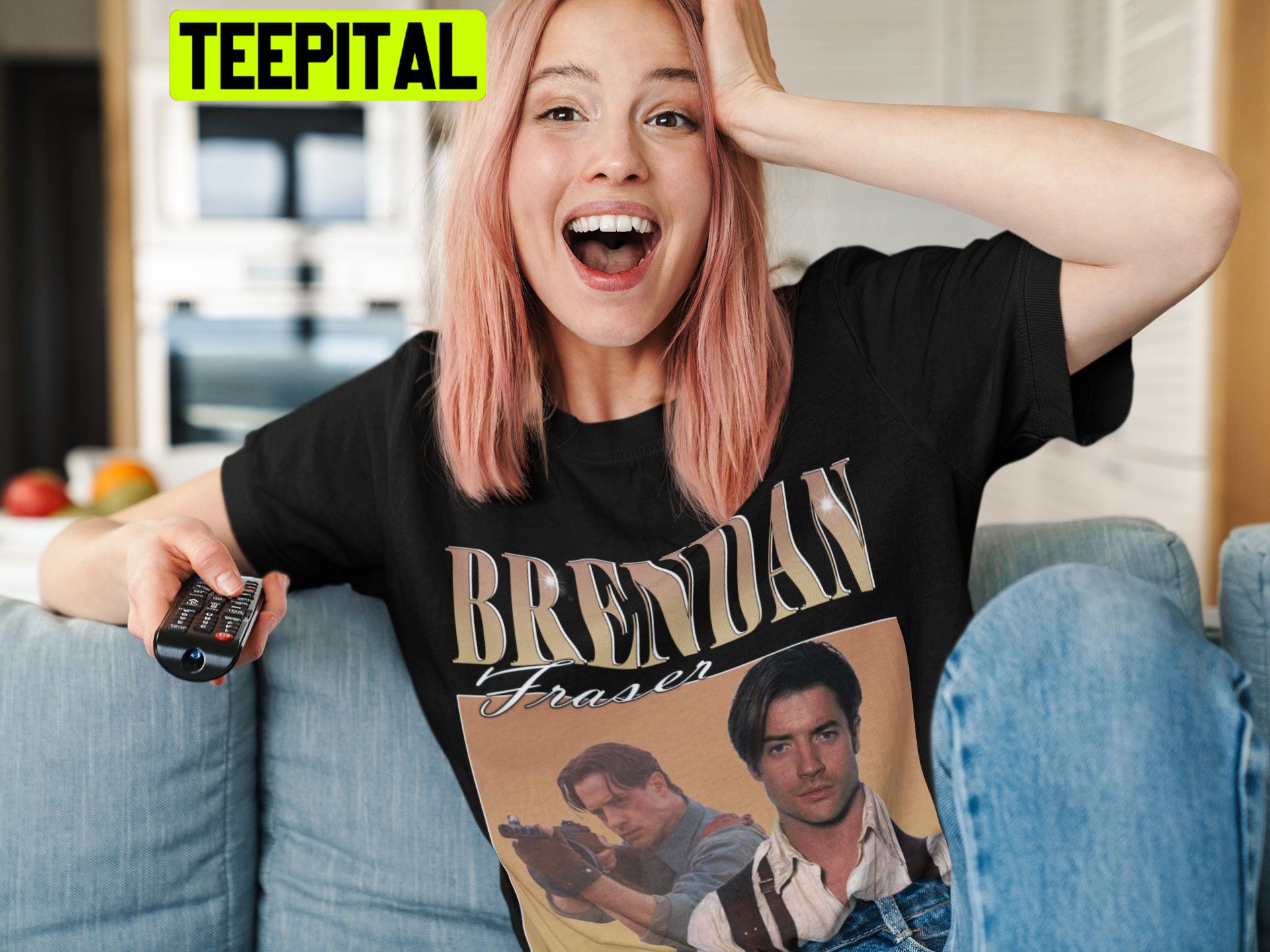 Retro Art Brendan Fraser Trending Unisex Shirt Retro Art Brendan Fraser Trending Unisex Shirt
