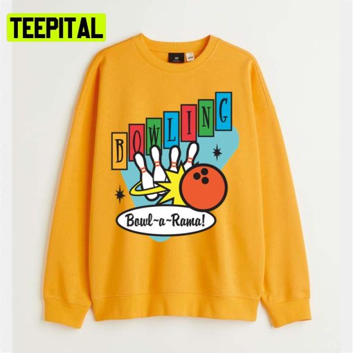 Retro Bowling Bowl A Rama Game Unisex T-Shirt
