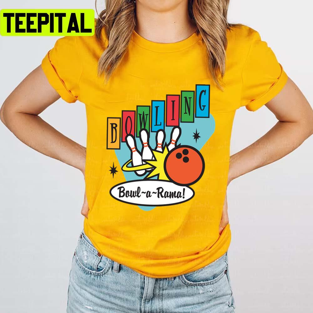 Retro Bowling Bowl A Rama Game Unisex T-Shirt Retro Bowling Bowl A Rama Game Unisex T-Shirt