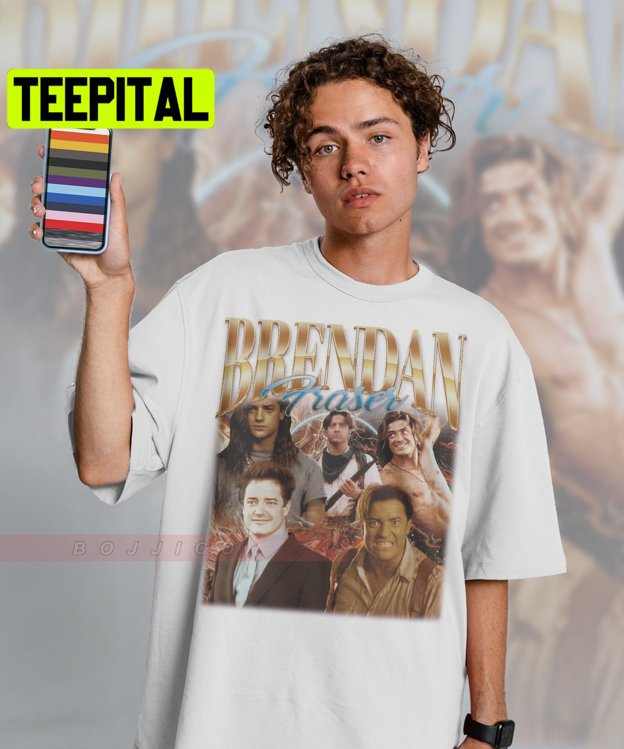 Retro Brendan Fraser Vintage Art Trending Unisex Shirt Retro Brendan Fraser Vintage Art Trending Unisex Shirt