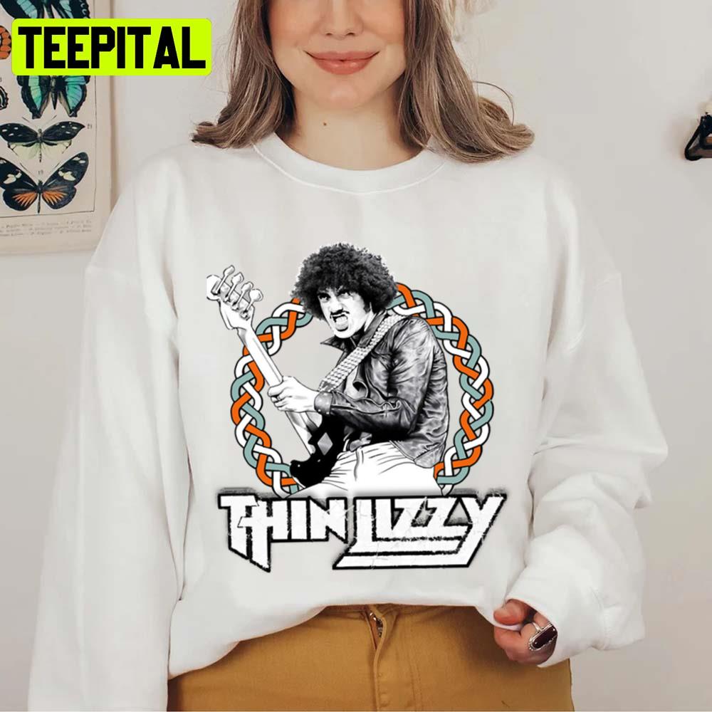 Retro Gary Moore White Art Phil Lynott Thin Lizzy Vintage Premium Unisex Sweatshirt Retro Gary Moore White Art Phil Lynott Thin Lizzy Vintage Premium Unisex Sweatshirt