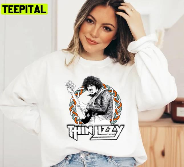 Retro Gary Moore White Art Phil Lynott Thin Lizzy Vintage Premium Unisex Sweatshirt Retro Gary Moore White Art Phil Lynott Thin Lizzy Vintage Premium Unisex Sweatshirt