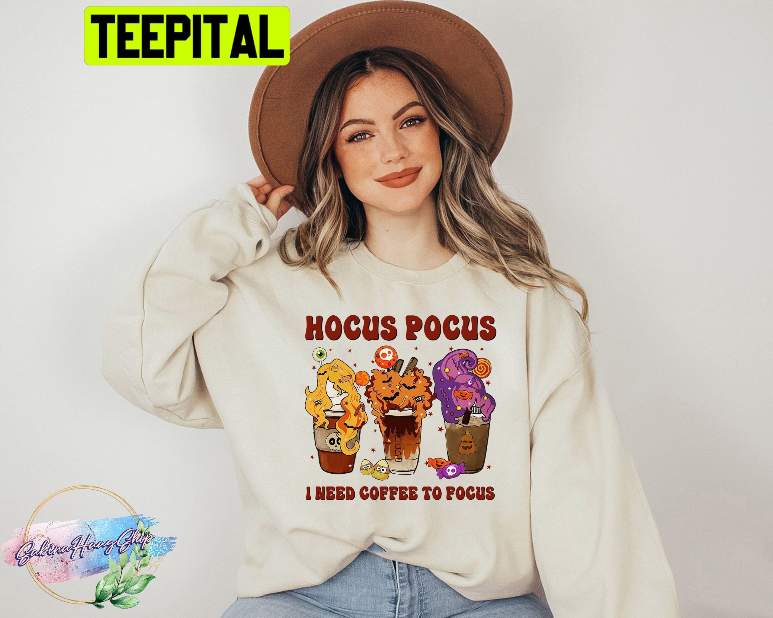 Retro Hocus Pocus I Need Coffee To Focus HalloweenTrending Unisex Shirt Retro Hocus Pocus I Need Coffee To Focus HalloweenTrending Unisex Shirt