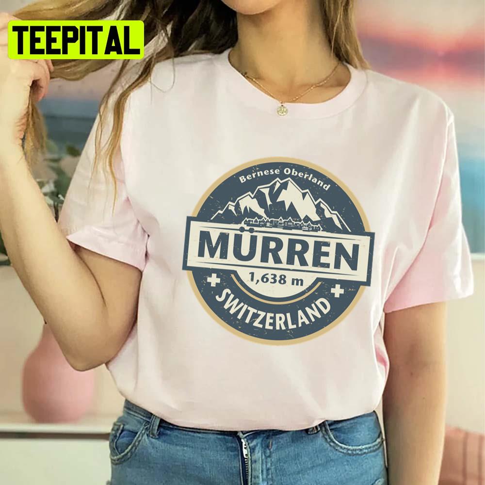 Retro Logo Murren Switzerland Design Unisex T-Shirt Retro Logo Murren Switzerland Design Unisex T-Shirt