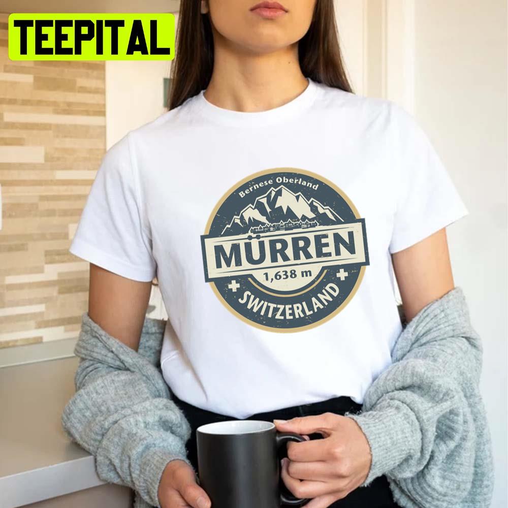 Retro Logo Murren Switzerland Design Unisex T-Shirt Retro Logo Murren Switzerland Design Unisex T-Shirt