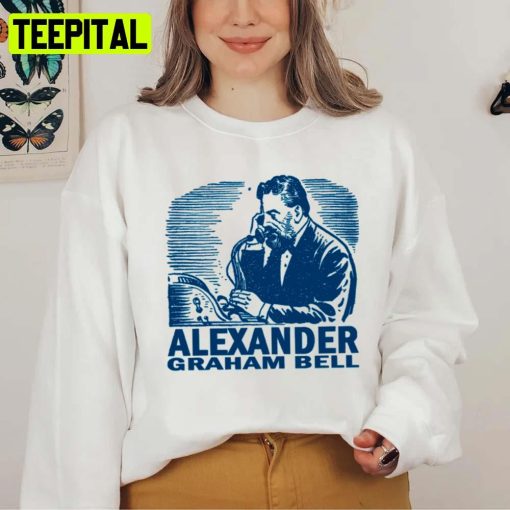 Retro Portrait Alexander Graham Bell Unisex T-Shirt