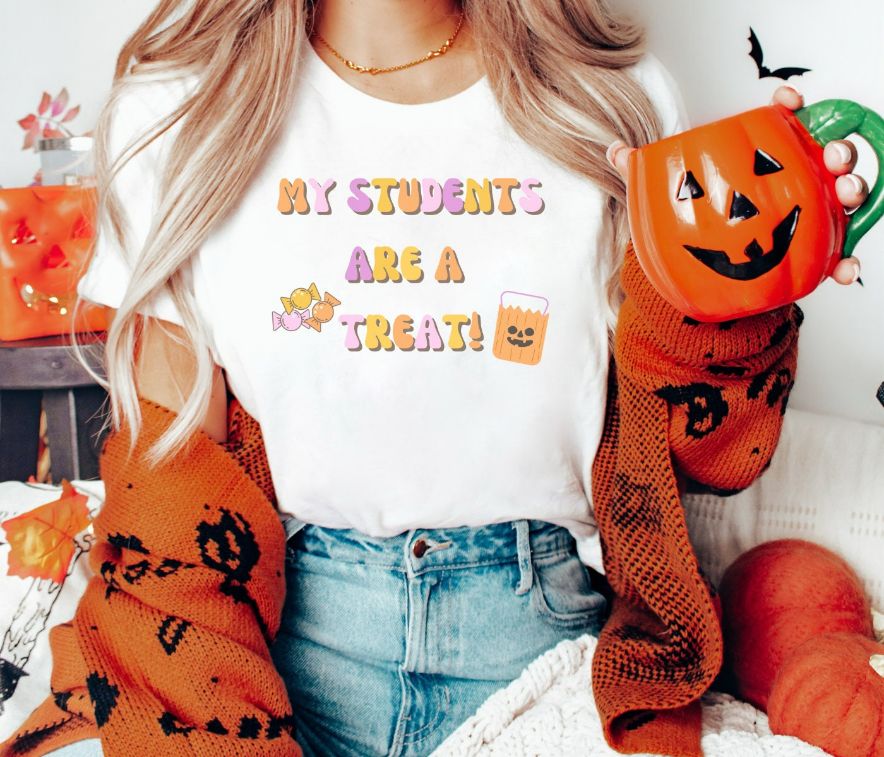 Retro Teacher Halloween Shirt Retro Teacher Halloween Shirt