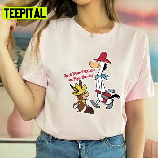 Retro Tv Pepe Thunder First Day Quick Draw Mcgraw Unisex Sweatshirt