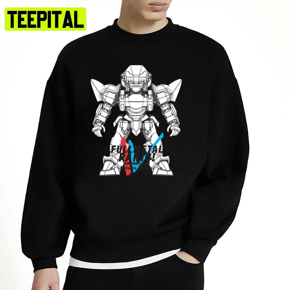 Robot Illustration Fullmetal Panic Unisex Sweatshirt Robot Illustration Fullmetal Panic Unisex Sweatshirt