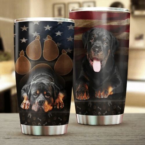 Rottweiler Dog Stainless Steel Cup Rottweiler Dog Stainless Steel Cup