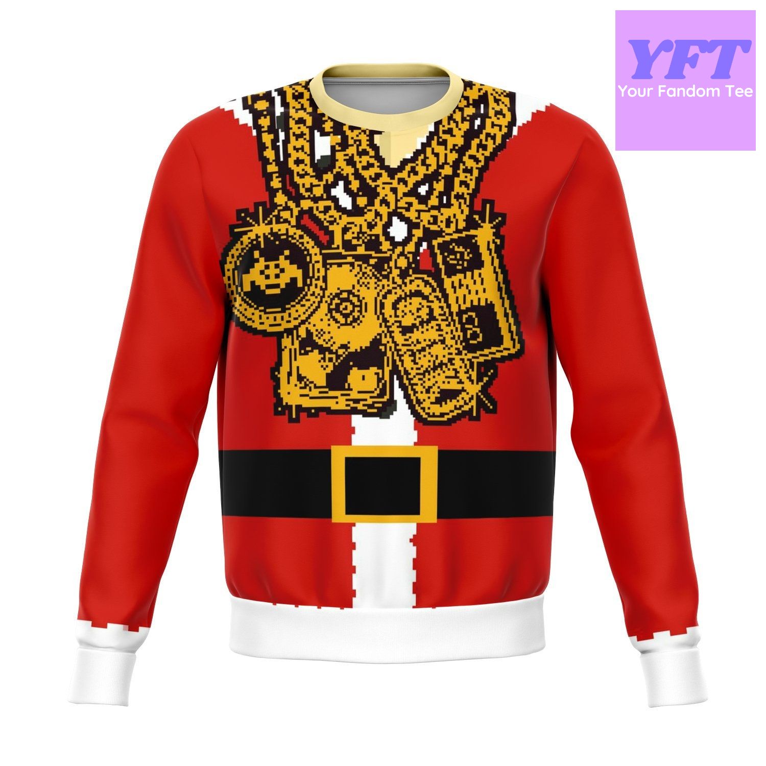 Santa Drip Dank Meme 2022 Design 3d Ugly Christmas Sweater Santa Drip Dank Meme 2022 Design 3d Ugly Christmas Sweater