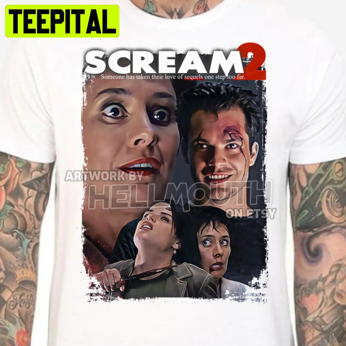 Scream 2 Mrs Loomis And Mickey Altieri Timothy Olyphant Halloween Trending Unsiex T-Shirt Scream 2 Mrs Loomis And Mickey Altieri Timothy Olyphant Halloween Trending Unsiex T-Shirt