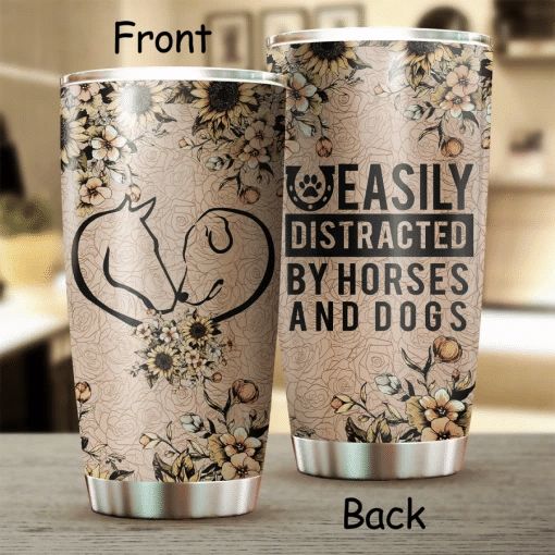 Shape Of My Heart And Easily Distracted Stainless Steel Cup Shape Of My Heart And Easily Distracted Stainless Steel Cup