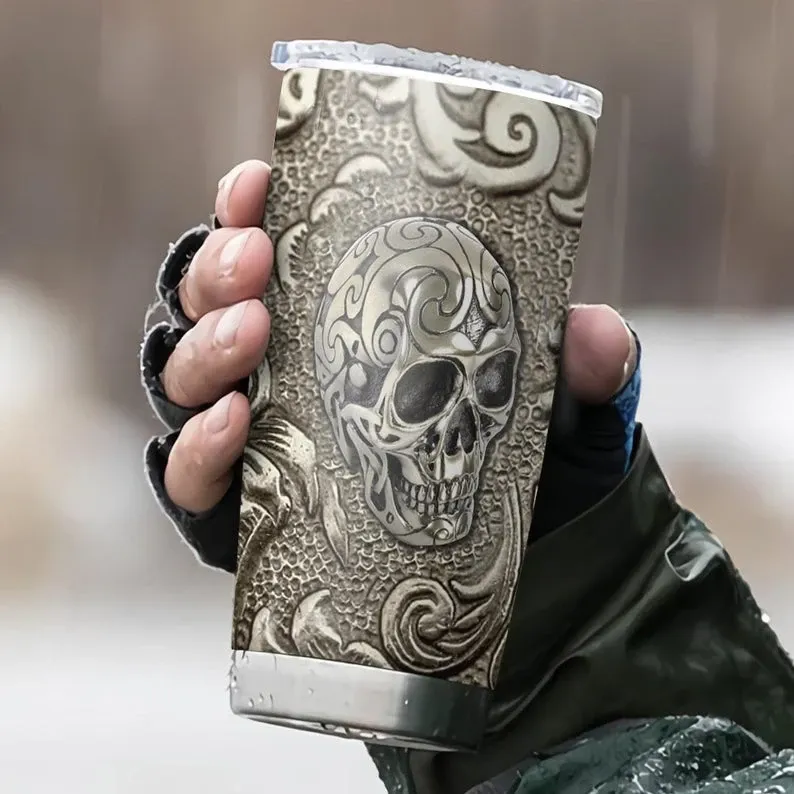 Skull Bronze Stainless Steel Cup Skull Bronze Stainless Steel Cup