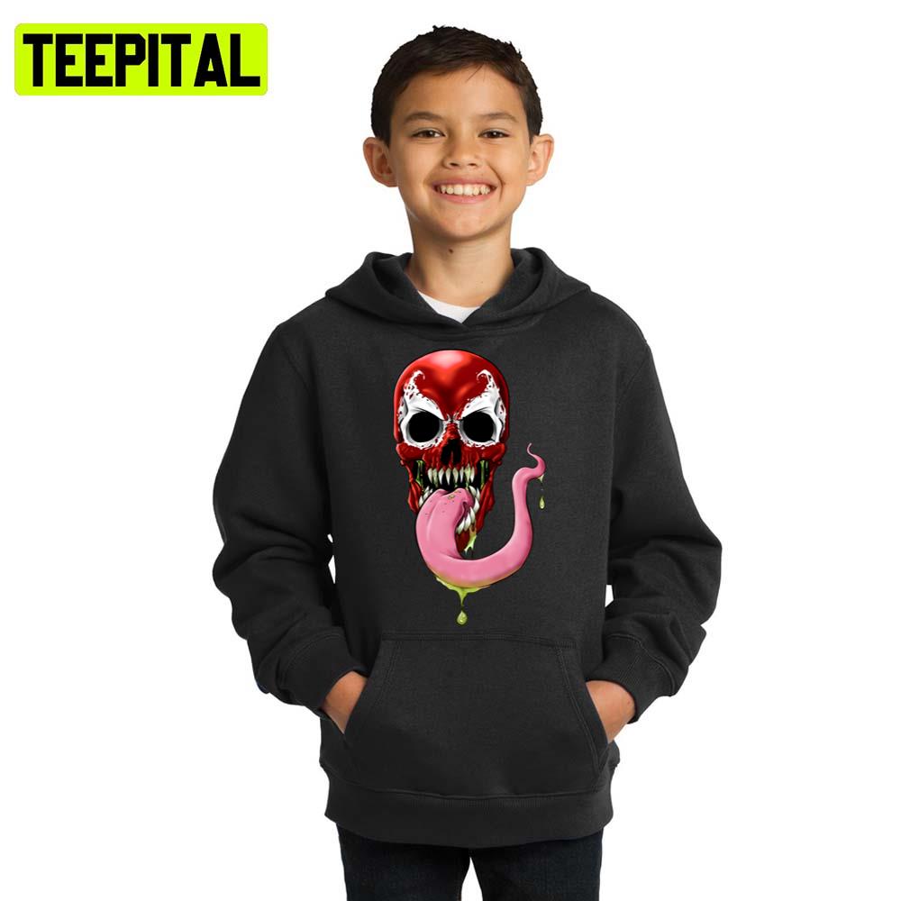 Skull Carnage Marvel Halloween Illustration Hoodie Skull Carnage Marvel Halloween Illustration Hoodie