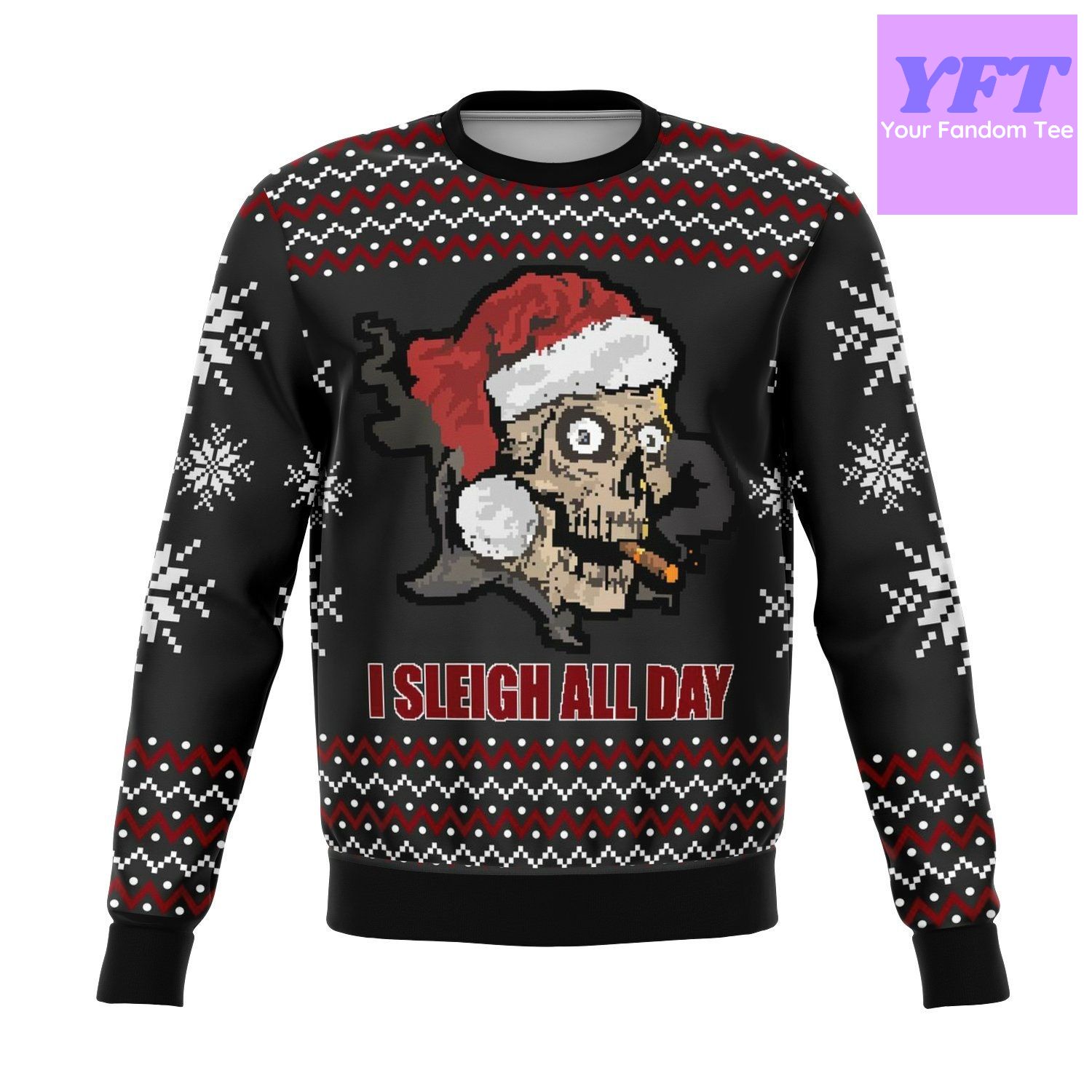 Sleigh All Day Funny Meme 2022 Design 3d Ugly Christmas Sweater Sleigh All Day Funny Meme 2022 Design 3d Ugly Christmas Sweater