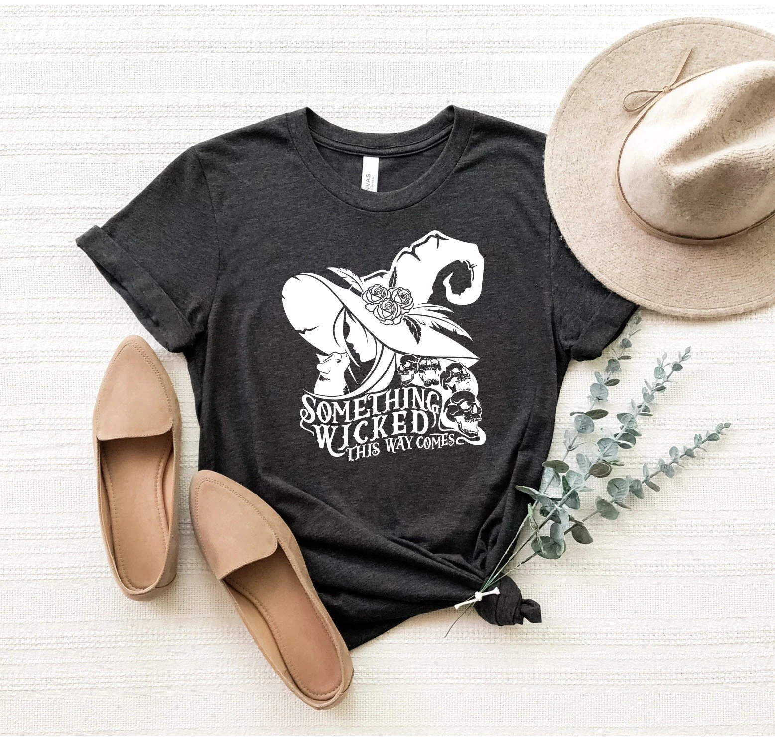 Something Wicked This Way Comes Witch Gothic Witchy Bat Pumpkin Halloween Unisex T-Shirt Something Wicked This Way Comes Witch Gothic Witchy Bat Pumpkin Halloween Unisex T-Shirt