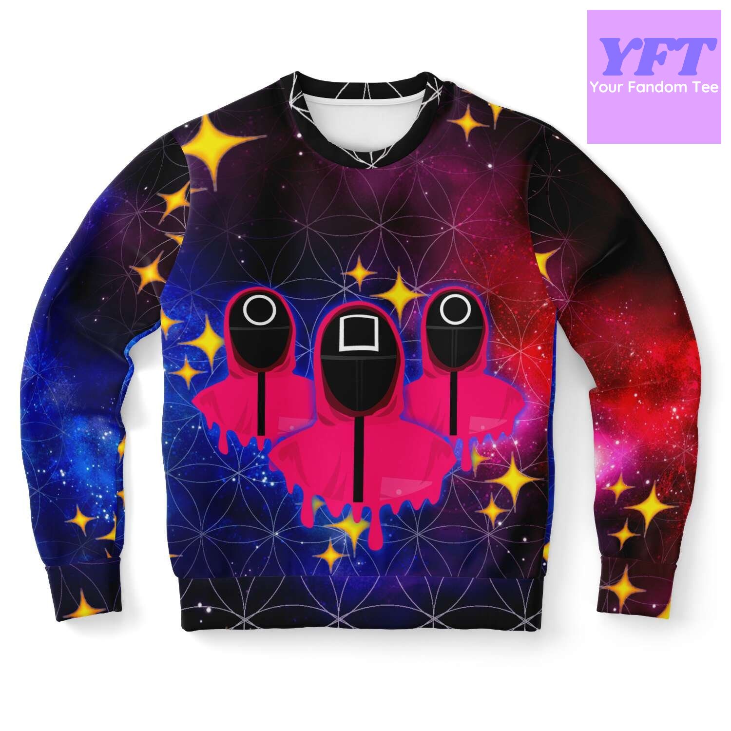 Space Squid 2022 Design 3d Ugly Christmas Sweater Space Squid 2022 Design 3d Ugly Christmas Sweater