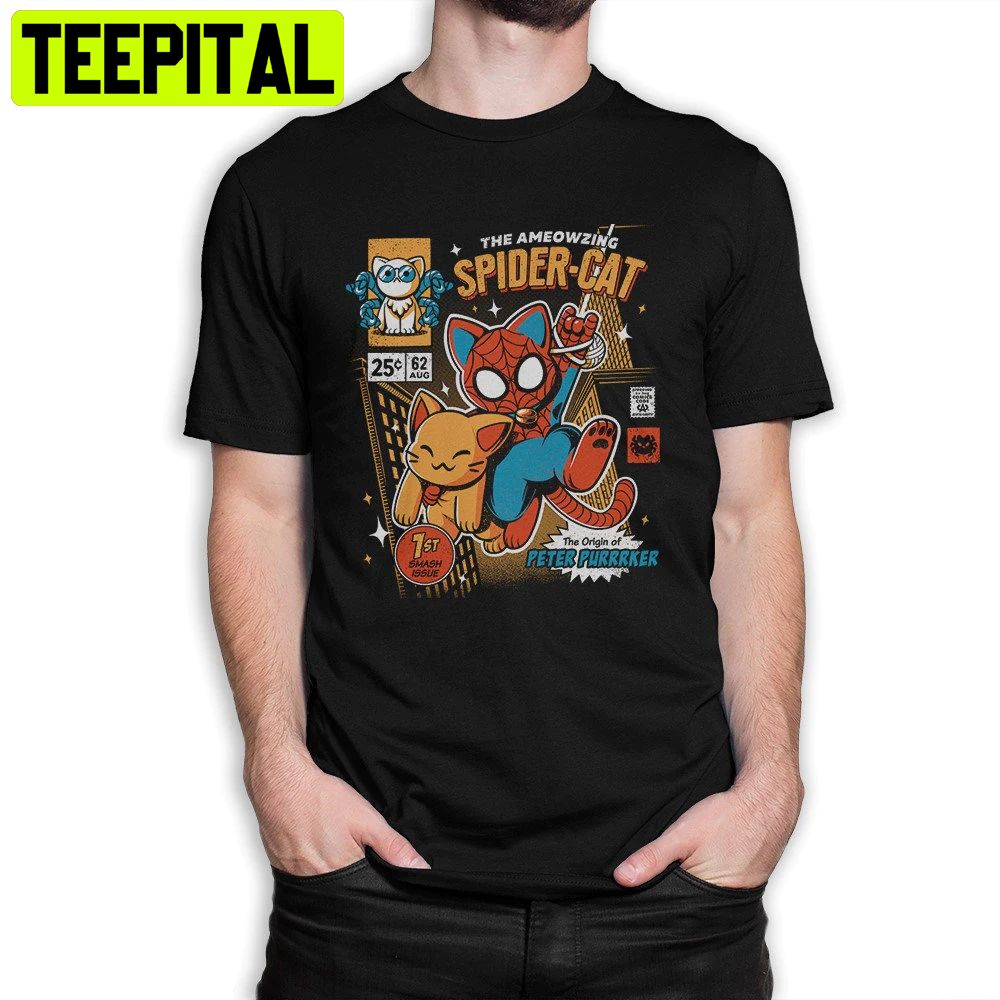 Spider-Man Cat Trending Unisex Shirt Spider-Man Cat Trending Unisex Shirt