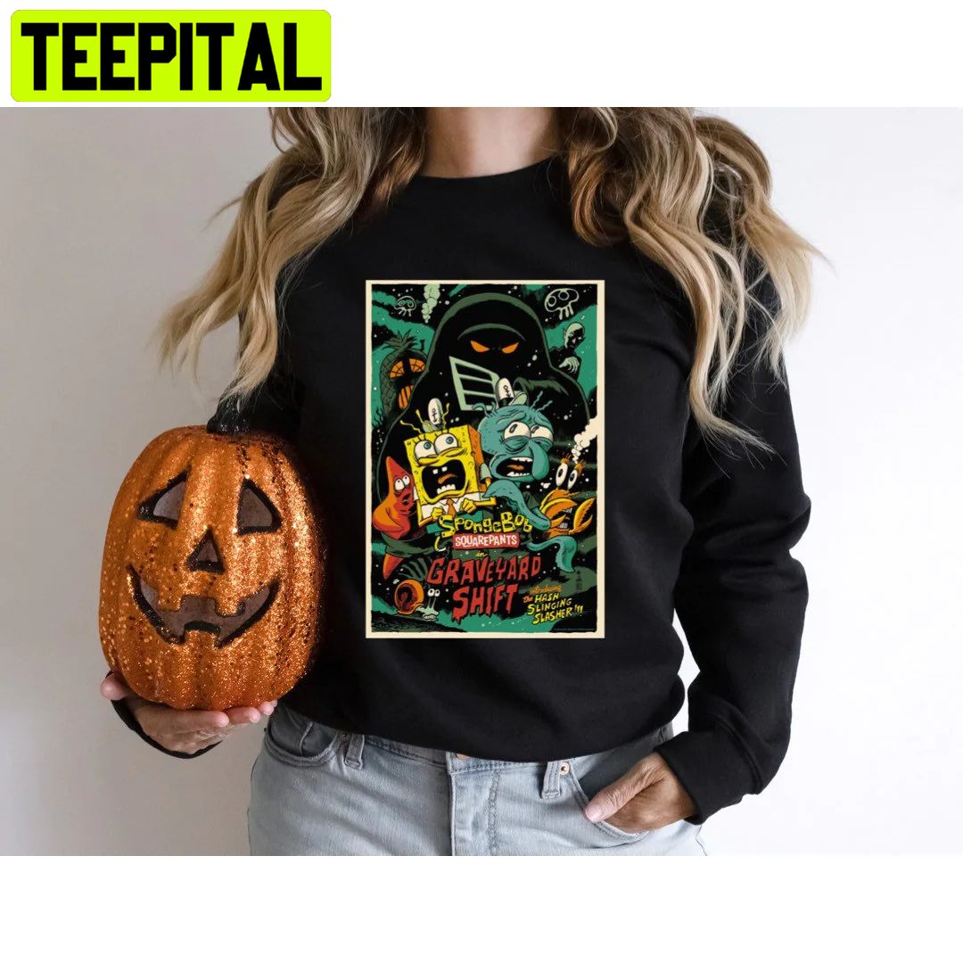 Spongebob Halloween Party Trending Unisex Shirt Spongebob Halloween Party Trending Unisex Shirt