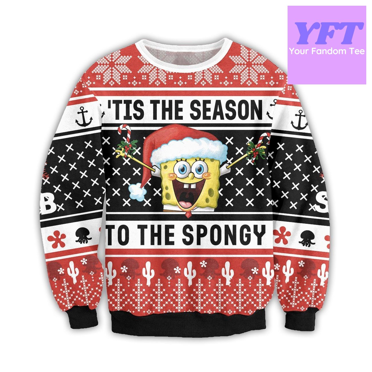 Spongebob Squarepants Patrick Cartoon Funny 3d Ugly Christmas Sweater Spongebob Squarepants Patrick Cartoon Funny 3d Ugly Christmas Sweater