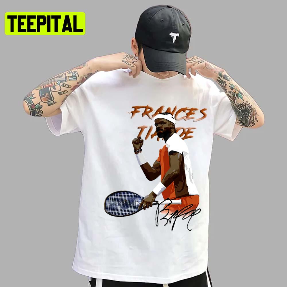 Sports Art Frances Tiafoe Tennis Art Unisex T-Shirt Sports Art Frances Tiafoe Tennis Art Unisex T-Shirt